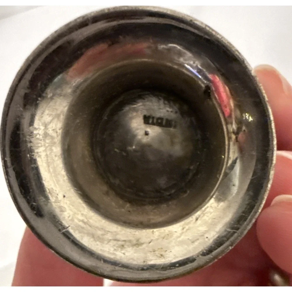 Vintage Etched Silver Plated 4